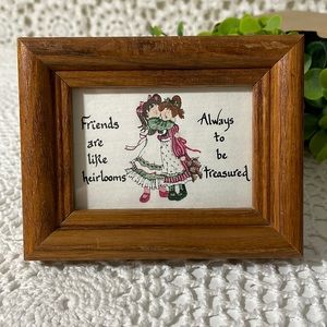 Calligraphy from the heart “Friends are like heirlooms”